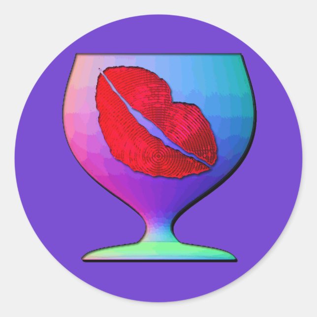 Name Ihres Aufklebers Runder Aufkleber (Vorderseite)