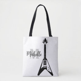 Name, Initial & Black Dreifach Musiktasche