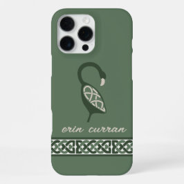 Name Irish Knot Border Decorative Bird iPhone 16 Pro Max Hülle