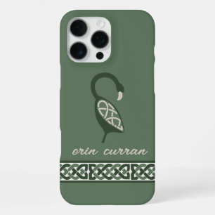 Name Irish Knot Border Decorative Bird iPhone 16 Pro Max Hülle