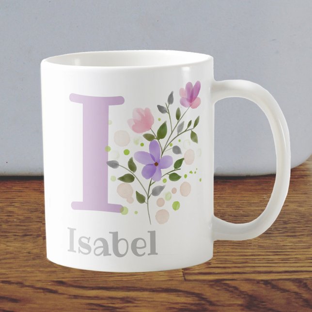 Name Isabel für den ersten Vorspann mit Blume Kaffeetasse (Von Creator hochgeladen)