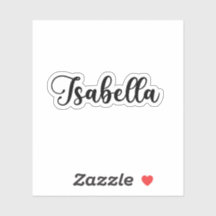 Name Isabella — Handgeschriebene Kalligrafie
