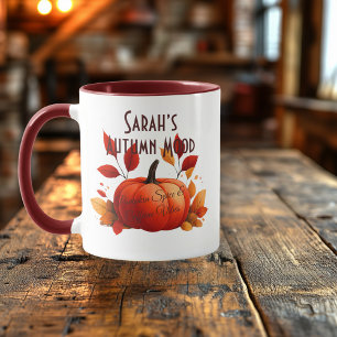 Name ist Autumn Mood Kaffee – Pumpkin Spice Vibes Tasse