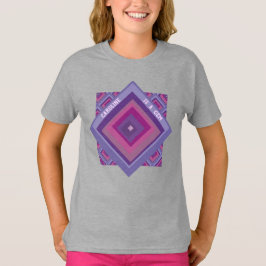 Name ist ein Gem Pink Lila Diamant-Muster Hübsch T-Shirt