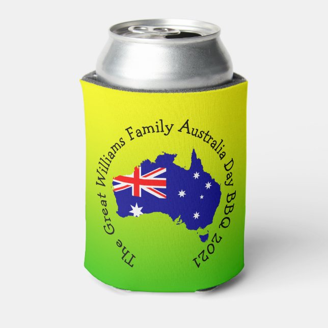 Name Jahr Australien Tag GRILLEN Stubby Holder Dosenkühler (Kanne Rückseite)