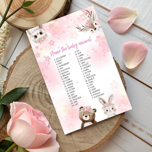 Name jenes Baby Animal Game - Woodland Edition (Von Creator hochgeladen)