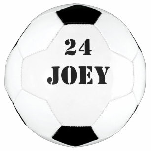Name Jersey Nummer Black Schriftart 4Joey Fußball