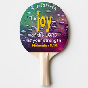 Name Joy of the Lord Ping Pong Paddle Tischtennis Schläger