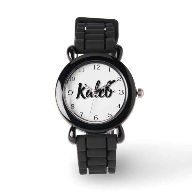 Name Kaleb Mens Armbanduhr (Vorderseite)