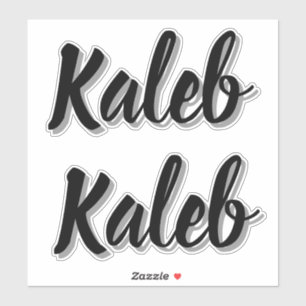 Name Kaleb Mens Aufkleber