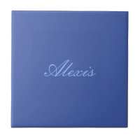 Name Kalligrafie Script Schlicht Simple Blue