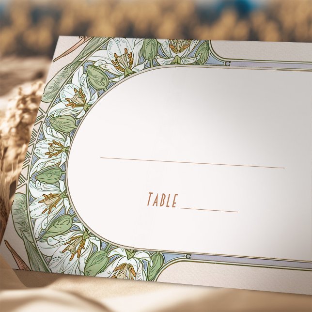 Name Karten Hochzeitstisch Vintag Art Nouveau (Von Creator hochgeladen)