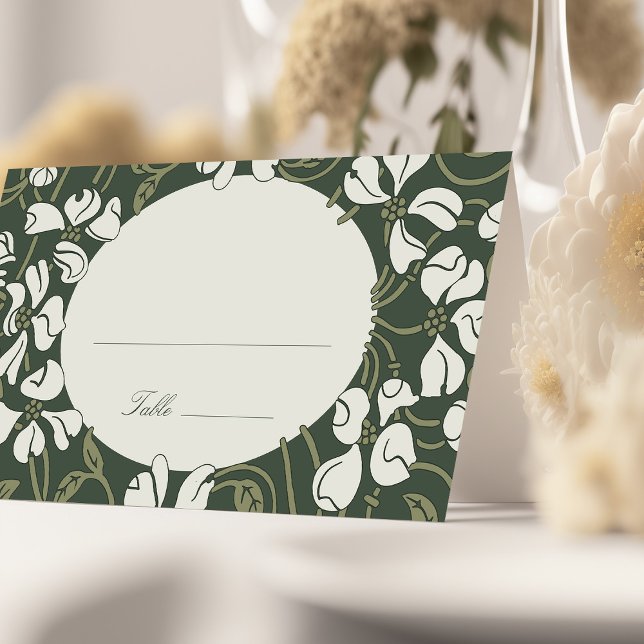 Name Karten Hochzeitstisch Vintag Art Nouveau (Von Creator hochgeladen)