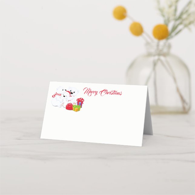 Name Kartenbären platzieren Platzkarte (Vorderseite)