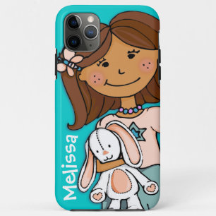 Name Kind Mädchen cuddles aqua peach Case-Mate iPhone Hülle