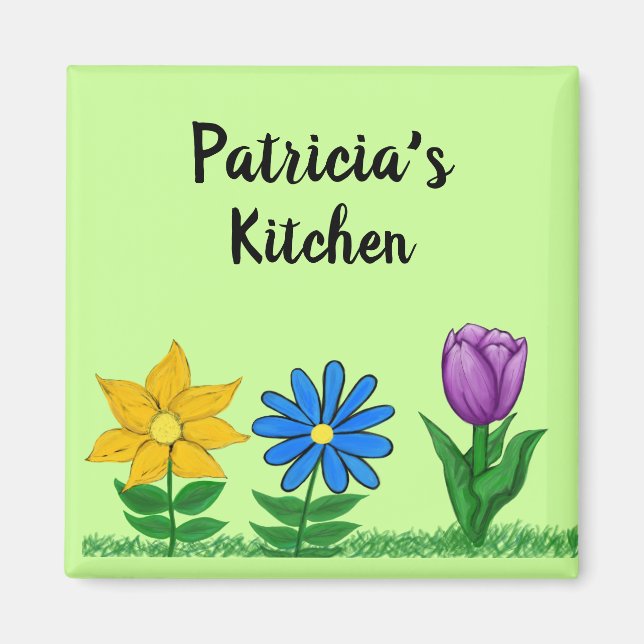 Name Kitchen Floral Garden Magnete (Vorne)