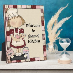 Name Kitchen Plaque hinzufügen Fotoplatte