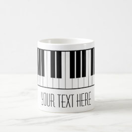 Name-Klavier befestigt Tastatur-Lehrer-Studenten Tasse