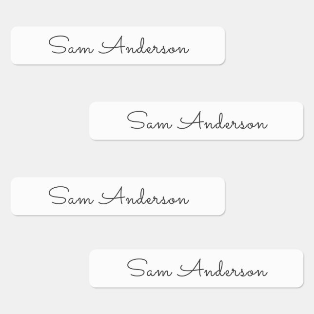 Name Labels for kids Back to School Cursive Script Etiketten (Gruppe)