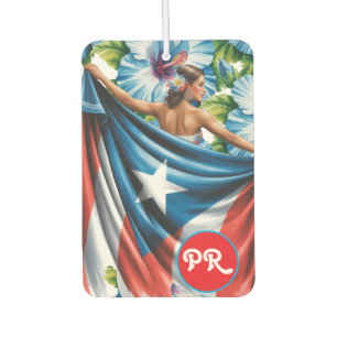 Name Lateinamerikanische Frau Puerto Rico Boricua  Autolufterfrischer