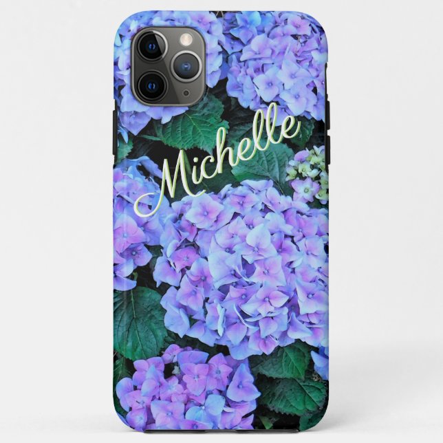 Name/LAVENTIONSBLUE HYDRANGEAS hinzufügen Case-Mate iPhone Hülle (Rückseite)