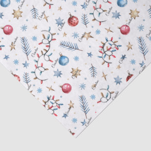 Name, Lichter Ornamente Sterne Weihnachtliches Wei Seidenpapier