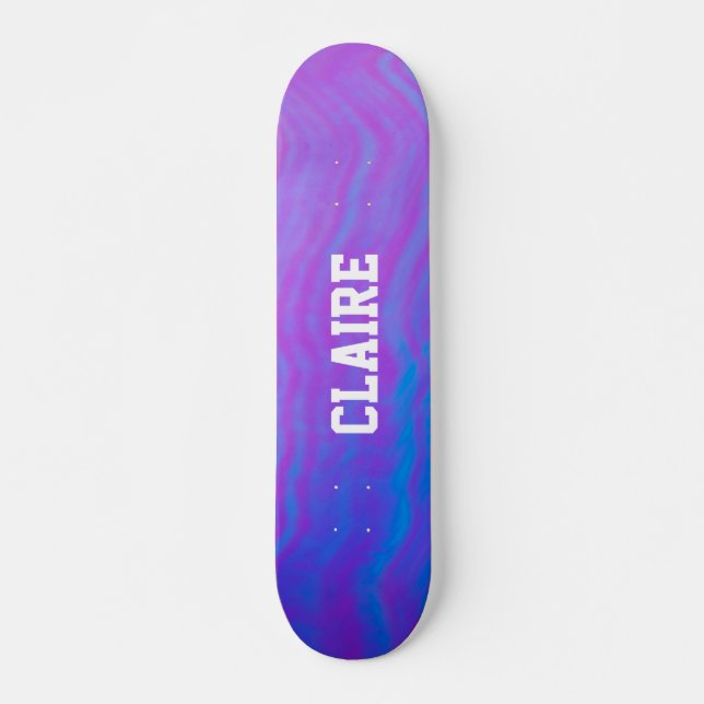 Name Lila Cool hinzufügen Skateboard (Vorne)