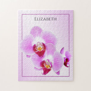 Name:  Lila/rosa Orchid Floral Fotografie Puzzle