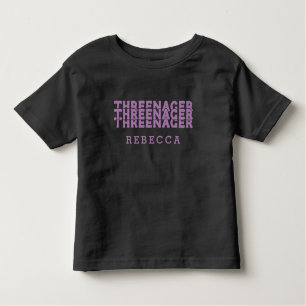 Name Lilac für Retro-Buchstaben Kleinkind T-shirt