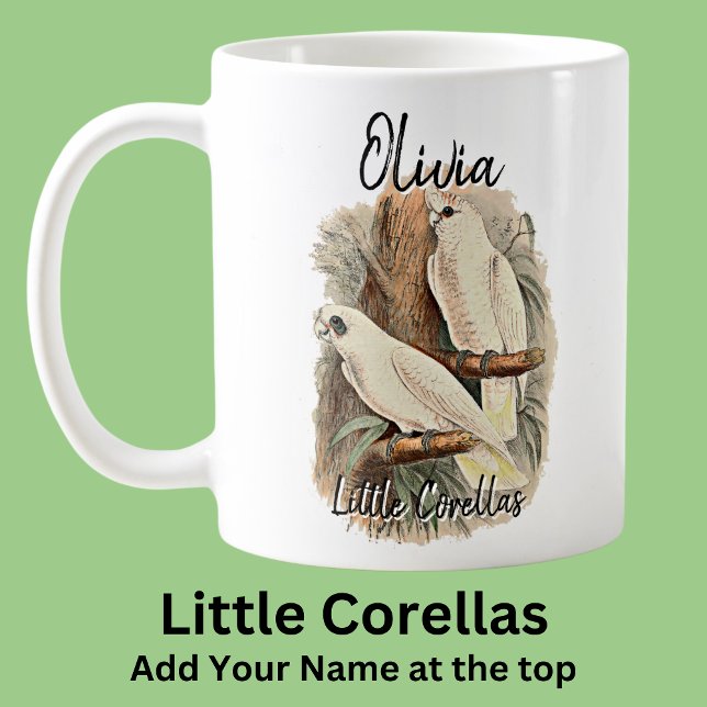 Name Little Corellas Australian Bird Animal hinzuf Kaffeetasse (Von Creator hochgeladen)