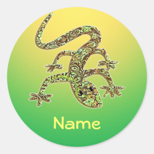 Name Lizard Gecko Salamander Stickers