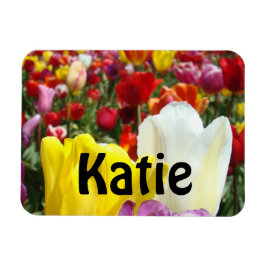 Name Magnete Tulip Blume benutzerdefiniert Ihr Nam