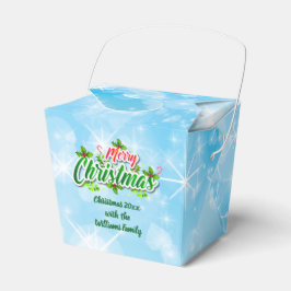 Name Matching Merry Christmas Blue Gevor Box hinzu Geschenkschachtel