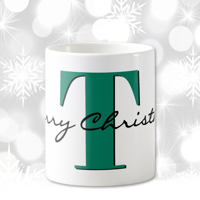 Name, May Emerald Green | Frohe Weihnachten Kaffeetasse (Von Creator hochgeladen)