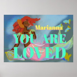 Name Mermaid Affirmation Poster