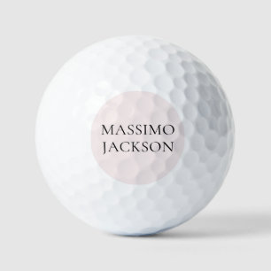 Name Minimalist Modern Schlicht Einfach Pastellfar Golfball
