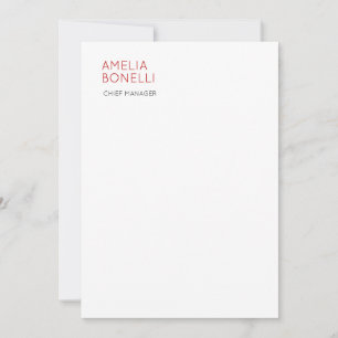 Name Minimalist Professionell Schlicht Casual Kart