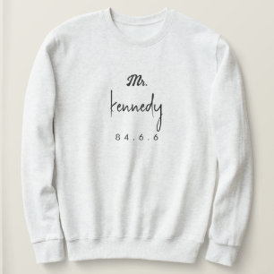 Name mit Datum und Unterschrift Sweshirt Sweatshirt