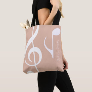 Name mit Noten Dusty Rose (beidseitig)
