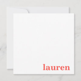 Name Mitteilungskarte