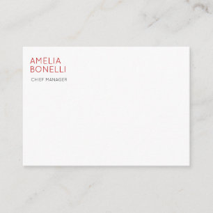Name Modern Minimalistisch Professionell Schlicht  Begleitkarte