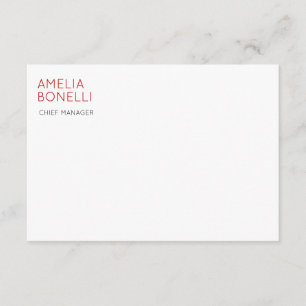 Name Modern Minimalistisch Professionell Schlicht Begleitkarte