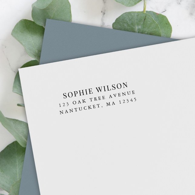 Name Moderne klassische Rücksendeadresse hinzufüge Permastempel (Von Creator hochgeladen)