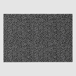 Name Moderner Niedlicher Polka Dot Black und White Seidenpapier