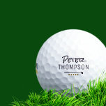 Name monogram golf_balls für stilvolle Golfer Golfball<br><div class="desc">Ein personalisierter Golfball für einen stilvollen Golfspieler...  ein einfaches Monogramm-Design.</div>