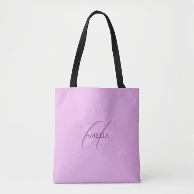 Name Monogram Initial Letter Orchid & Lilac (Vorderseite)