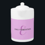Name Monogram Initial Letter Orchid & Lilac<br><div class="desc">Schlichte Minimalistische moderne Designs. Sie sind alle einfach,  attraktiv,  einzigartig.</div>