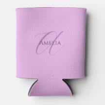 Name Monogram Initial Letter Orchid & Lilac