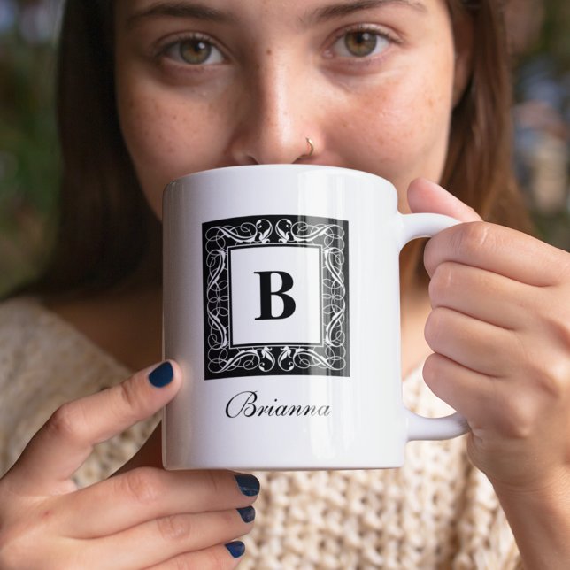 Name Monogram Regal Style Tasse (Von Creator hochgeladen)