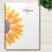 Name Monogram Sunflower